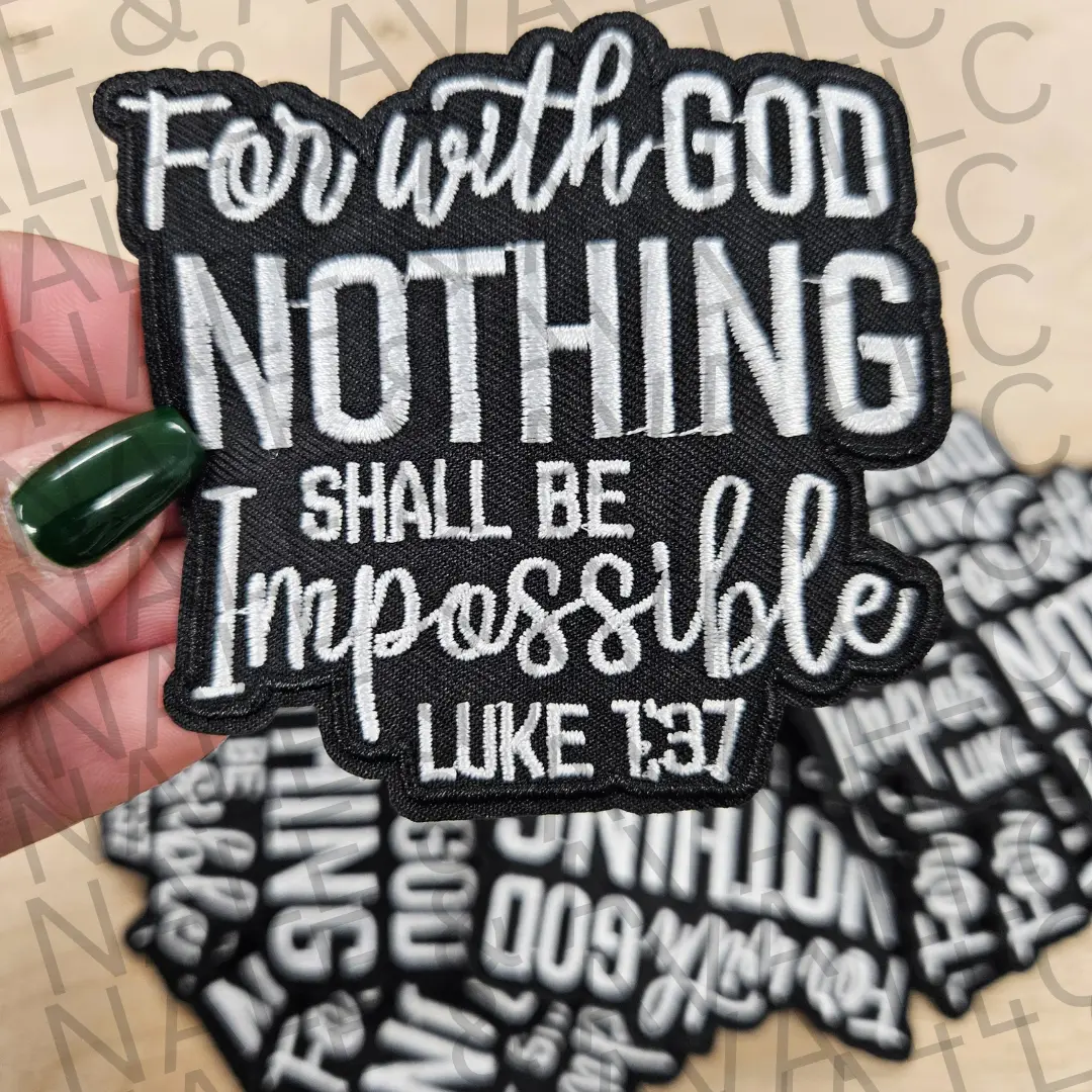 For With God Hat Patch (3 Patches)