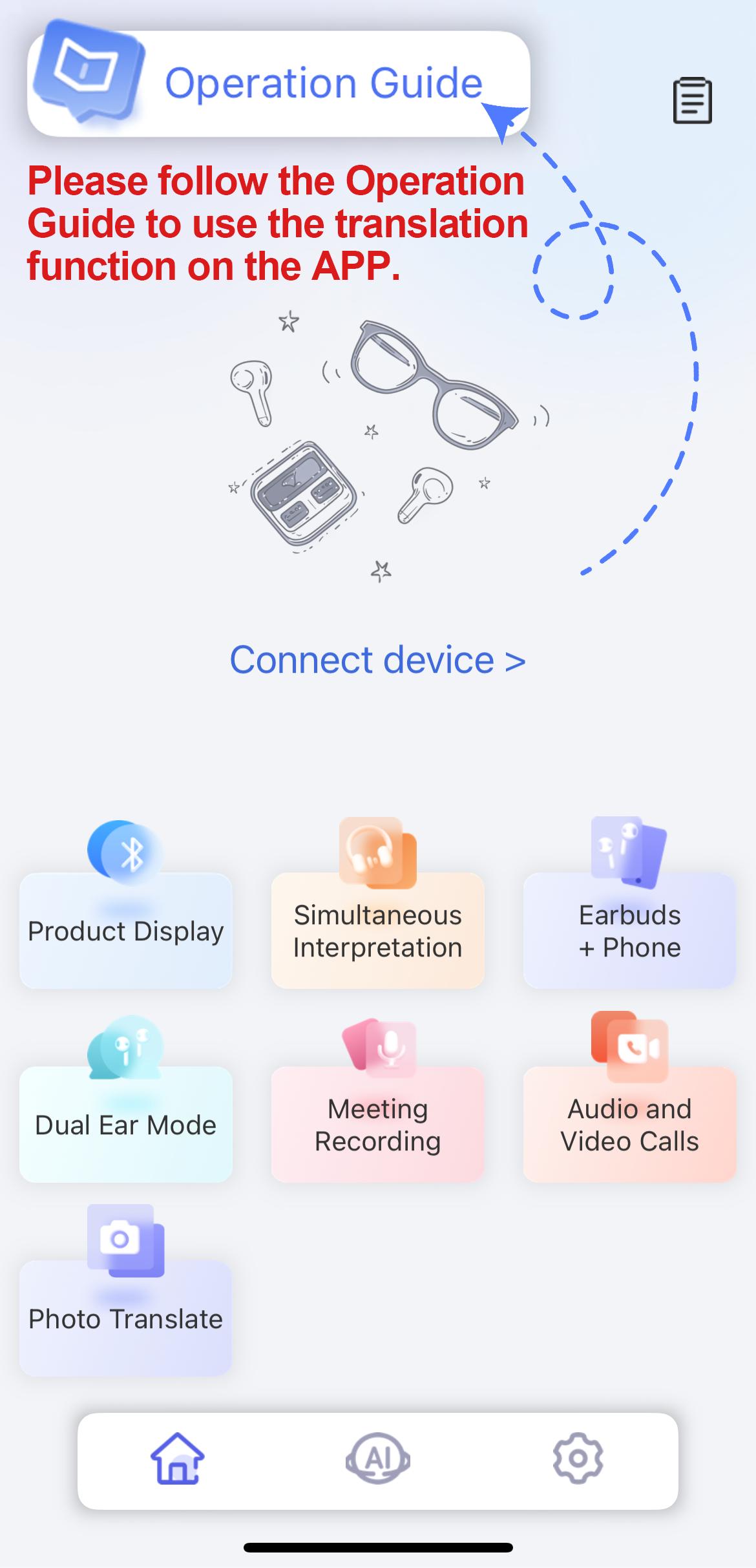 HYUNDAI X1 Pro Wireless Headphones with Detachable Full Color LCD Touch Screen Support 169 Languages Bluetooth Translation Function AI Assistant & Smart Chat
