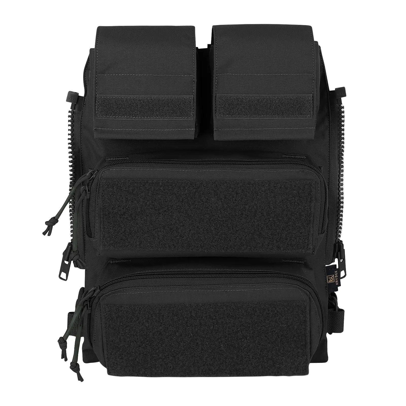 KRYDEX Tactical Modular Zip-On Back Panel Tactical Assault Backpack - Rugged 500D Cordura Nylon, Waterproof, Quick Mag Draw, 13.5" Tool Pocket, Breaching Tool Pocket, YKK Zip, Fits JPC 2.0 AVS CPC Vests, Unisex Adults, Lightweight, 4x3.5x1.5in, MC
