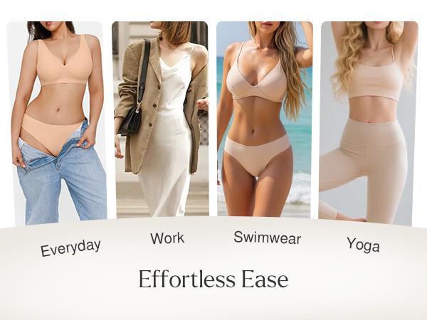 Popilush Seamless High-Stretch Bikini Swimsuit