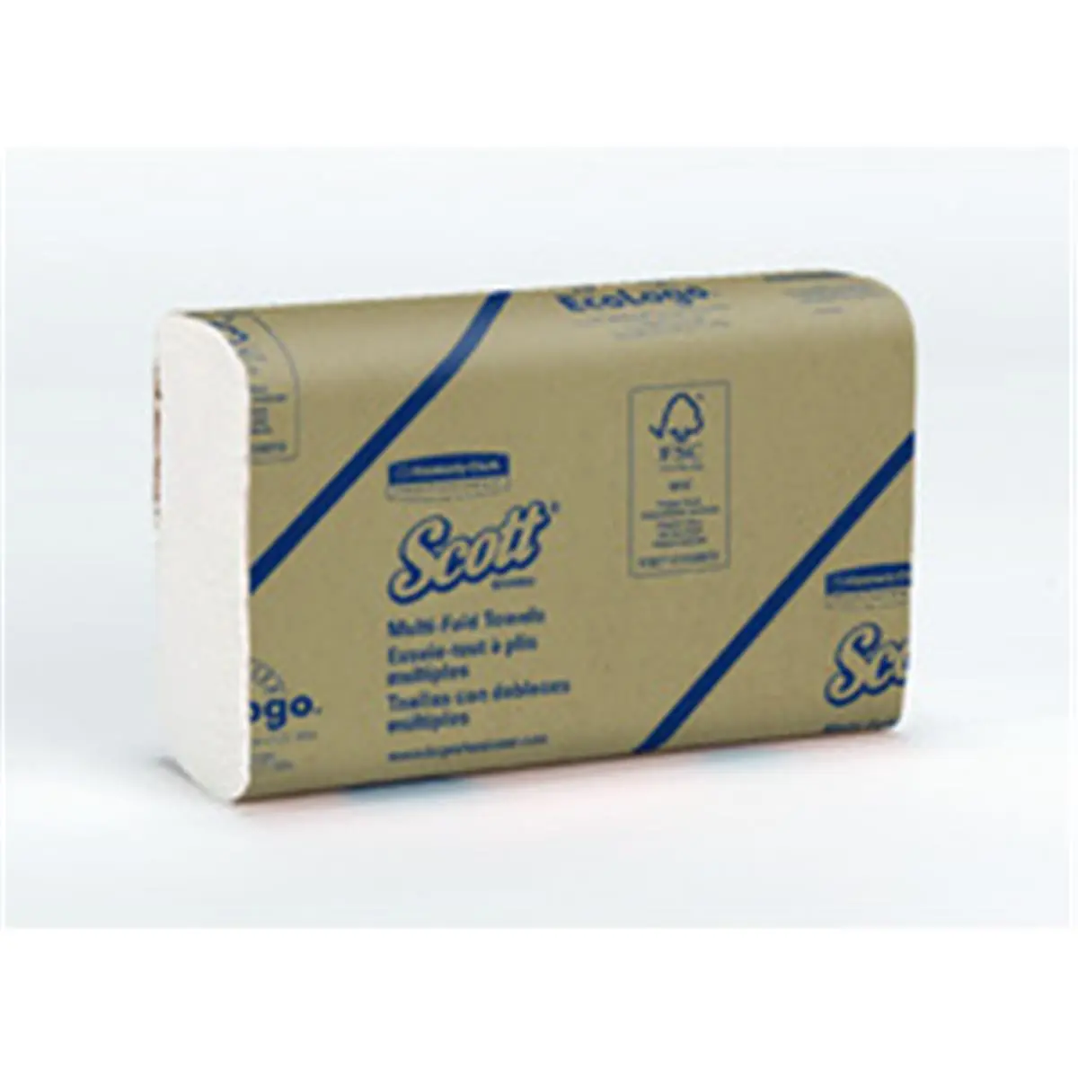 Scott Multi-Fold White Paper Hand Towels - 9.4x9.2in Sheets, Eco Logo Certified, EPA Compliant, Eco-Friendly, Universal Dispenser-Fit, Super Absorbent, Excellent Hand Drying, Bathroom Fixture Accessory for Home Improvement