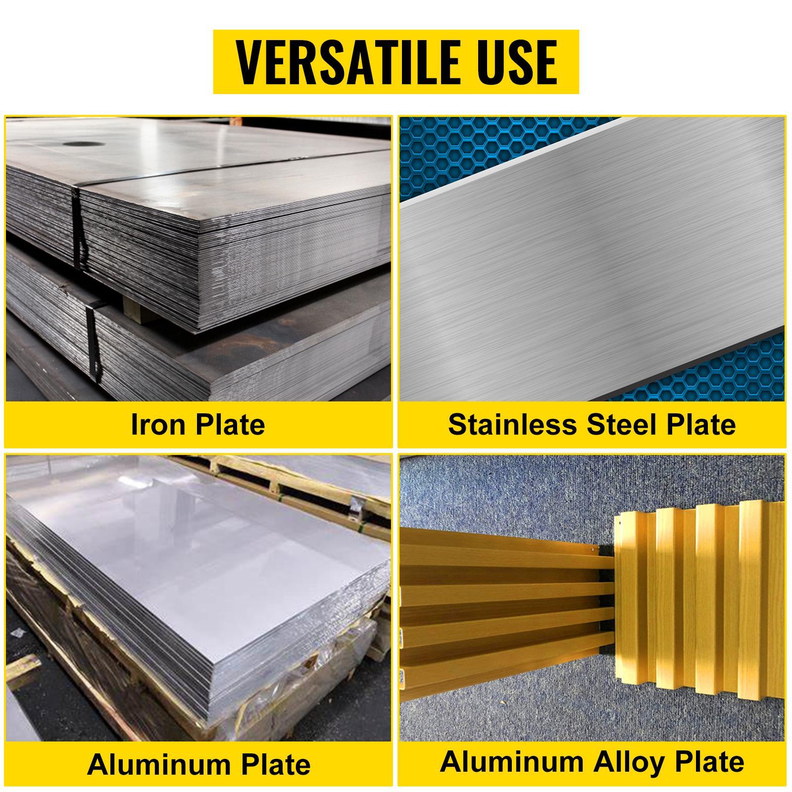 VEVOR Three-Station Edge Roller, Large Radius, 0-90° Bending Angle Sheet Metal Brake, Quickly Adjusts for Making 0.63\"-5.7\" Bends in 30-19 Gauge Steel, for Clean Crisp Bends in Metal Roofing Materia