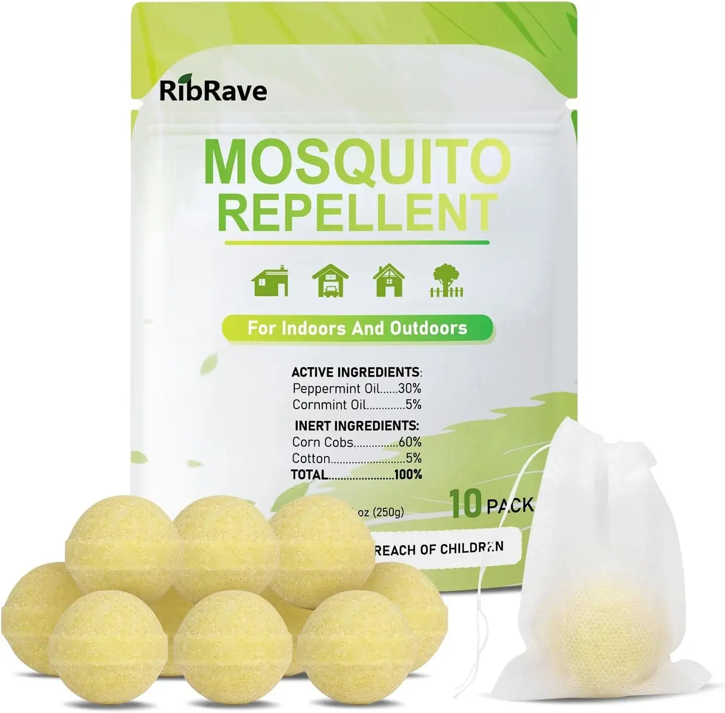 10 Pack Mosquito Repellent Outdoor Powerful Outdoor Mosquito Repellent for Patio Mosquito Repellent Outdoor for Yard, Camping, Child & Pets Friendly,dorm essentials,home essentials