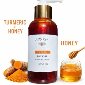 Turmeric & Honey Face Wash | Gentle Natural Facial Cleanser for Radiant Looking Skin