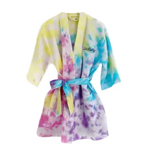 CANDYE CRUSH ♡ embroidered stitch mini robe