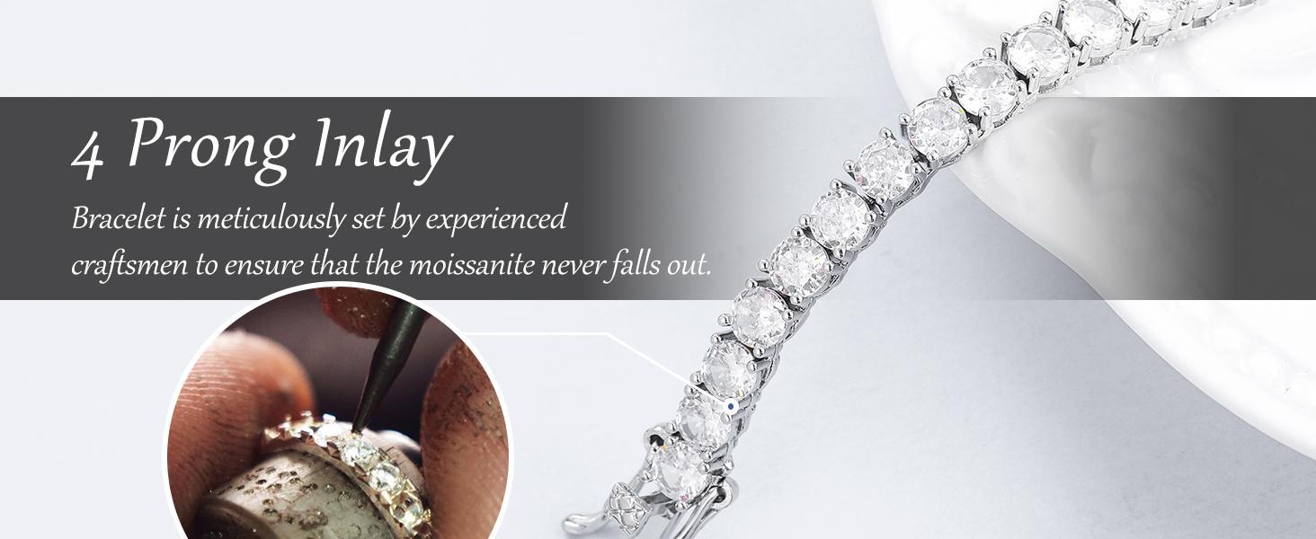 Top Quality 3MM D Color VVS1 Moissanite Tennis Bracelet Necklace For Women Man 100% S925 Silver Sparking Wedding Fine Jewelry