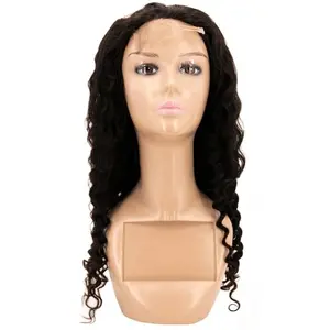Brazilian Deep Wave Transparent Closure Wig