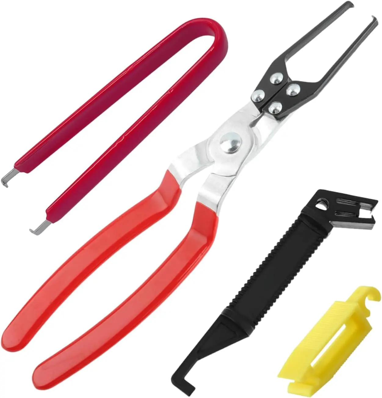 Relay Puller Pliers, Fuse Puller Pliers, 4-Pack Automotive Relay Fuse Puller Tool, FMM Fuses Puller Tool, Vehicles Battery Terminal Remover