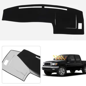 Canvcle Custom Fit Dash Cover for 1998-2004 Toyota Tacoma Left Hand Drive UV Protection Non-Slip Polyester Dashboard Mat Center Console Cover Anti-Glare Interior Accessories
