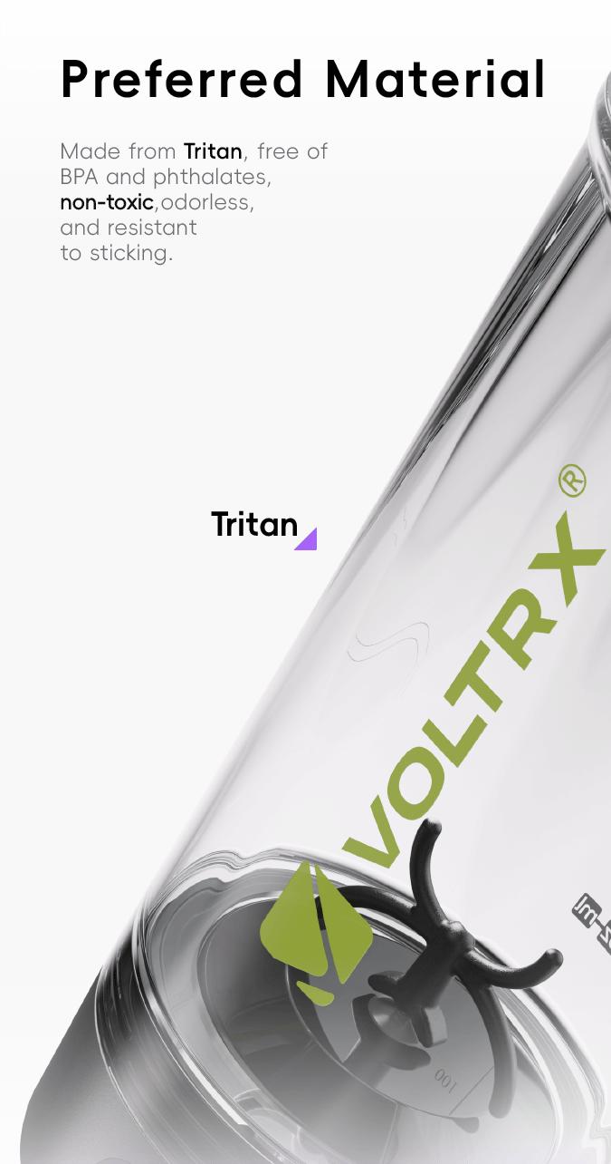 VOLTRX Electric Protein Shaker Bottle - Smart Blender Bottle, Leak-Proof Design, USB Rechargeable Mixer Cup for Shakes and Meal Replacements, BPA-Free Tritan, 24oz VOLTRX Electric Protein Shaker Bottle - Smart Blender Bottle, Leak-Proof Design, USB Rechargeable Mixer Cup for Shakes and Meal Replacements, BPA-Free Tritan, 24oz