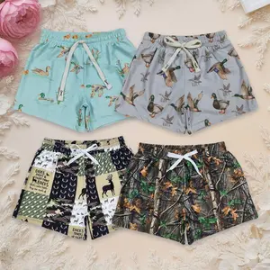 Sibling Baby Boy Summer Ducks Deer Hunting Trunks Swimsuits Swimwears Swimmingoutfit Swimoutfit