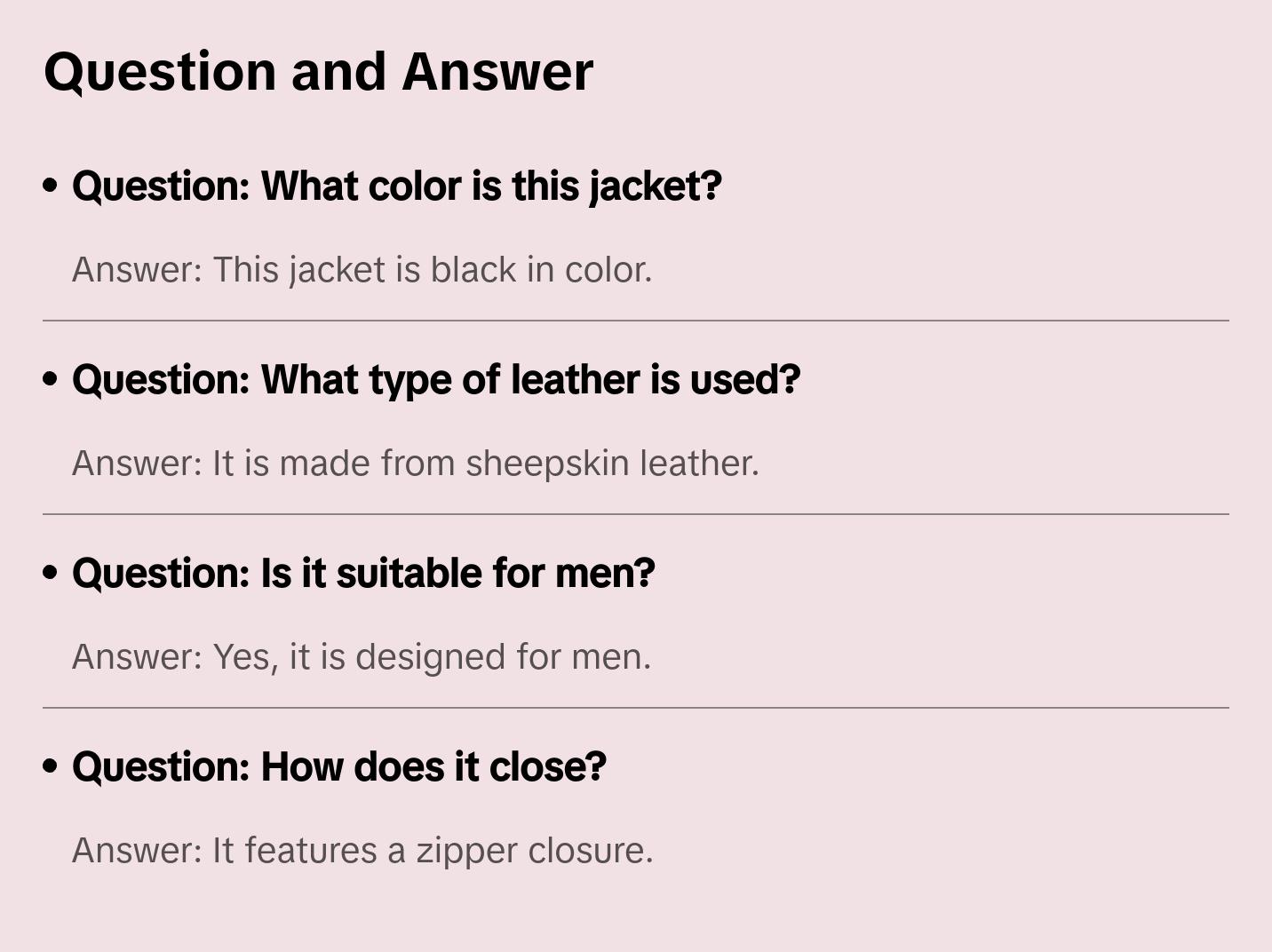 MotorCycleJackets Men’s Black Faux Racer Leather Jacket