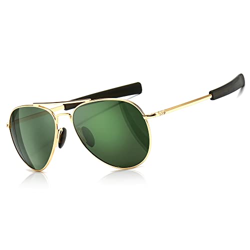 SUNGAIT Polarized Retro Square Aviator Sunglasses for Men Women UV400 Protection Vintage Metal Frame Travel Driving Beach Daily Eyewear Outdoor SGT745 SUNGAIT Polarized Retro Square Aviator Sunglasses for Men Women UV400 Protection Vintage Metal Frame Travel Driving Beach Daily Eyewear Outdoor SGT745