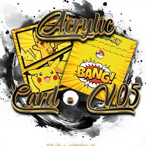 Acrylic Pokemon CCG Card V05 - 1 Acrylic Card Per Pack