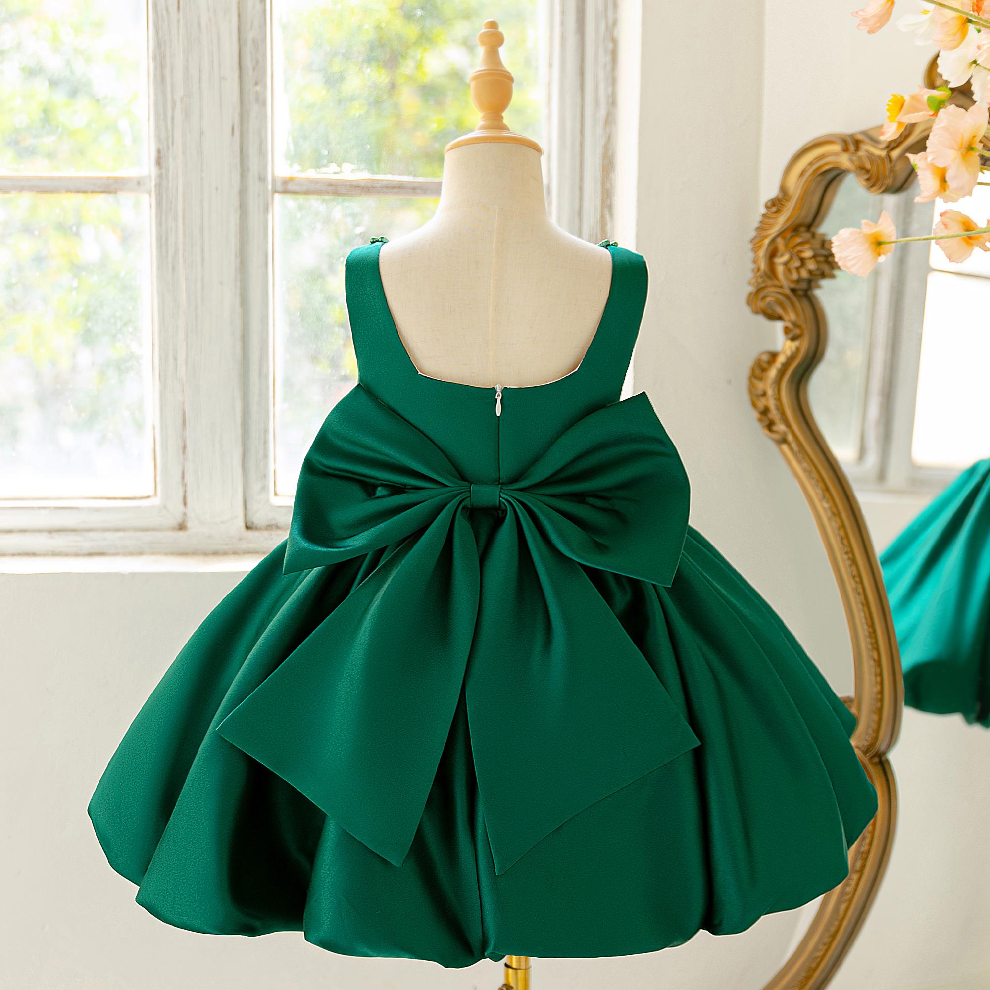 6030 Girls beautiful flower bud fashionable and popular dress Barbie pink popular dress skirt high-end elegant design pearl decoration