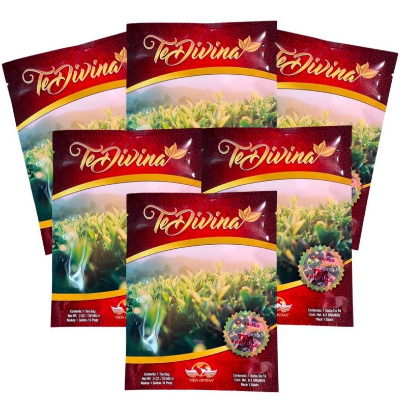 Té Divina - Buy 4 Get 2 Free, Natural Herbal Tea Caffeine-Free, 6 Weeks, Infused With Reishi premium Beverage