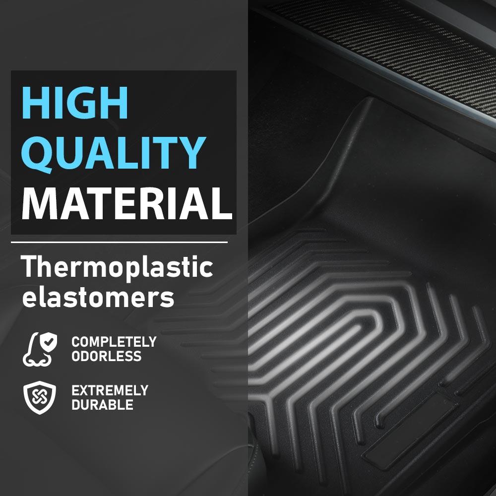 TPE Car Floor Mats Rubber Liners Fit For 2023-2024 Honda CR-V,4PCS Floor Mats + Cargo Liner All Season Waterproof Anti-slip Floor Mats Upgraded Version