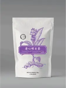 Herb Guru Brand Tranquility & Vision Herbal Tea Bags - 5 Bags, 0.88oz, Natural Ingredients, Traditional Chinese Herbal Tea