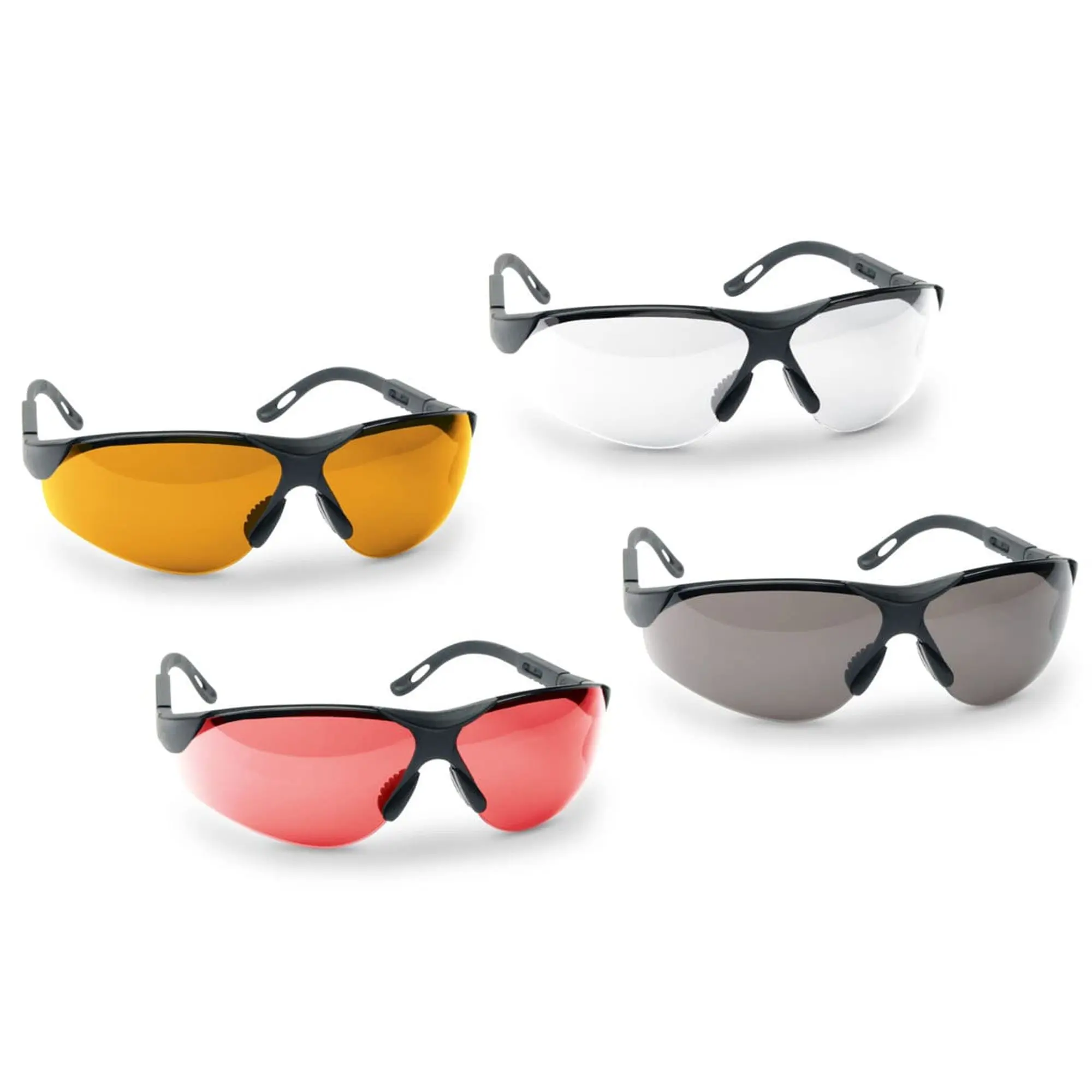 Walker's Elite Sport Shooting Glasses - Adjustable Eye Protection Safety Gear for Hunters, Recoil-Resistant Work & Shooting Activities