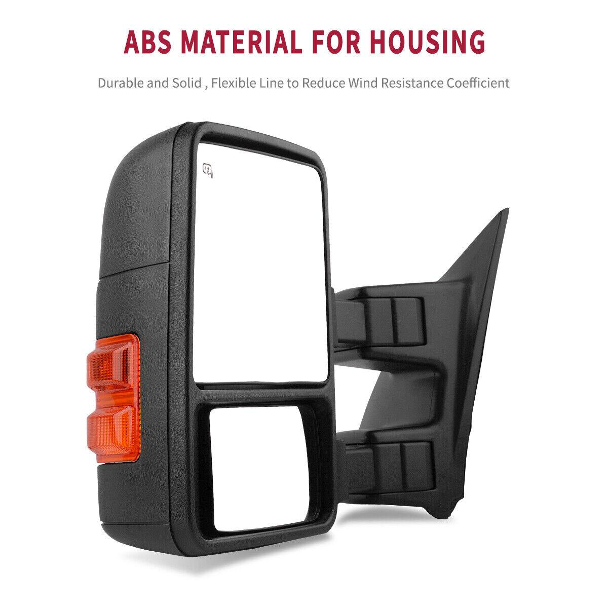 YITAMOTOR Power Heated Towing Mirror Car Accessories Compatible with 1999-2007 Ford F250 F350 F450 F550 Super Duty