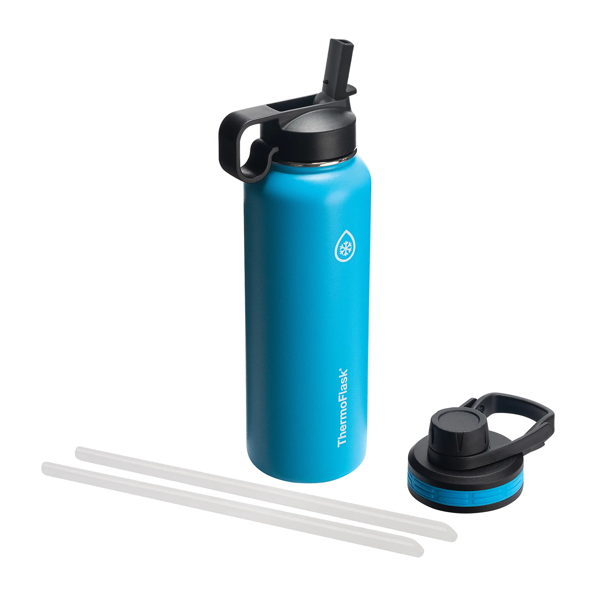 Bottle w/ Chug Lid and Straw Lid
