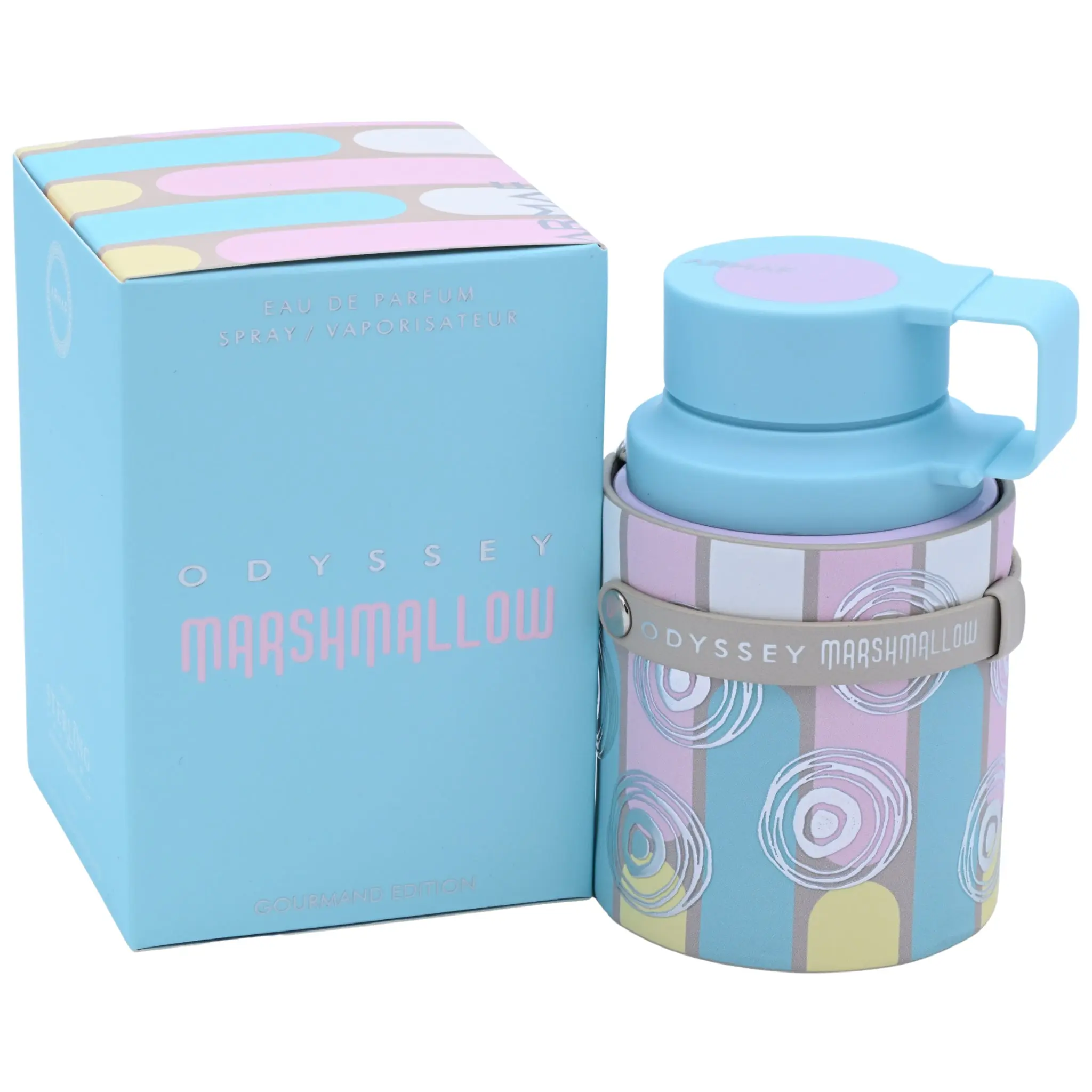 Armaf Odyssey Marshmallow EDP, Dreamy Men's Fragrance with Warm, Sweet & Comforting Aromatic Notes, Long-Lasting Spray, 3.4 fl oz, Soft, Sweet, Comforting, Airy And Playful, Aromatic Scent Men's Fragrance, Warm Aromatics
