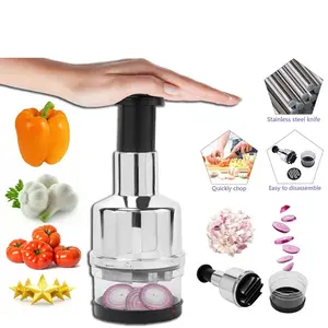 Professional Vegetable and Fruit Chopper, Cutter, Slicer, Dicer with Onion and Garlic Peeler - Multi-functional Kitchen Food Preparation Tool