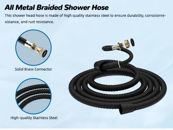 Anylock Upgraded 5-spray 13'' Shower Head for Easy Reach, High Pressure Rainfall Showerhead Combo with 10-mode Handheld Spray, 12'' Extension Arm, 4-way Diverter, 71'' Hose, Showerhead Holder, Black