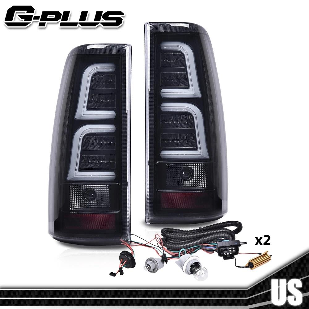 Fit For 1999-2006 Chevy Silverado RED LED Tail Lights Brake Lamps w/ Harness LH+RH 2pcs