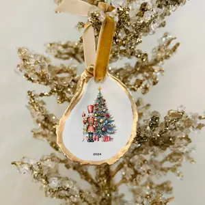 Nutcracker & Christmas Tree with Date Ornament