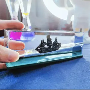 Unsinkable Boat in a Box, Cruise Ship Fluid Drift Bottle, Unsinkable Cruise Ship Toy, Cruise Ship Fluid Drift Model Decoration, Home Decoration Toys Gift