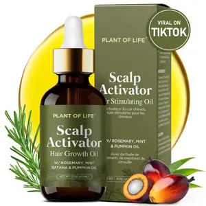 Plant Of Life Scalp Activator Oil - Organic Hair Growth Oil with Batana, Rosemary & Castor Oil – Hair & Scalp Nourishing Treatment - 2 oz Hair Support Serum for Growth and Strength