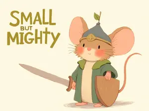 Small but Mighty (Mouse) Sticker
