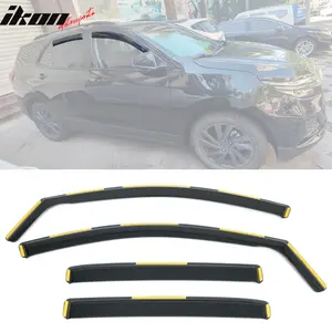 Window Visors Deflectors for Chevy Equinox 2018-2024 Black In-Channel