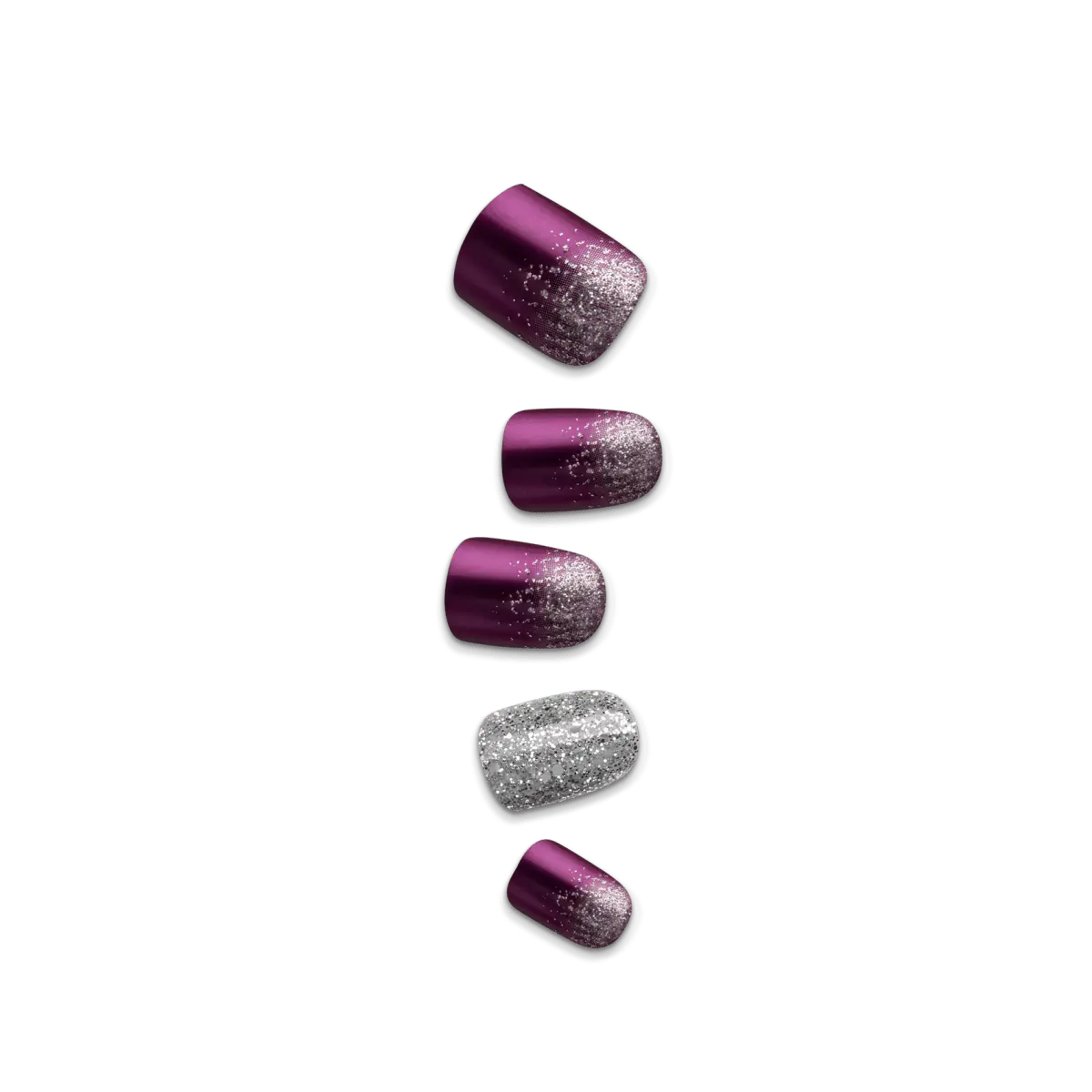 Impress No Glue Fake Press On Nails- Heartquake | Design, Purple, Short, Squoval, Manicure