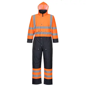 Portwest Hi-Vis Contrast Winter Coverall S485in S,M,L,XL,2XL,3XL,4XL,5XL,6XL