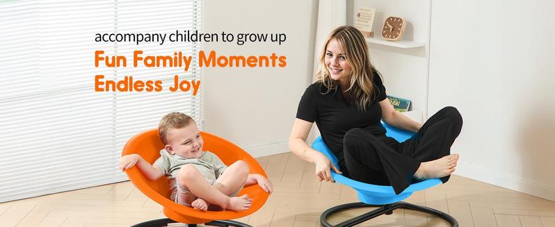 Spinning Swivel Chair For Autistic/ADHD,Sit & Spin Toys For Age 3+,Sensory Swivel Chair Enhancing Motor Skills,Kids Furniture,Educational Indoor & Outdoor Toy Set,Kids Furniture,Children's Stress Reduction Toys