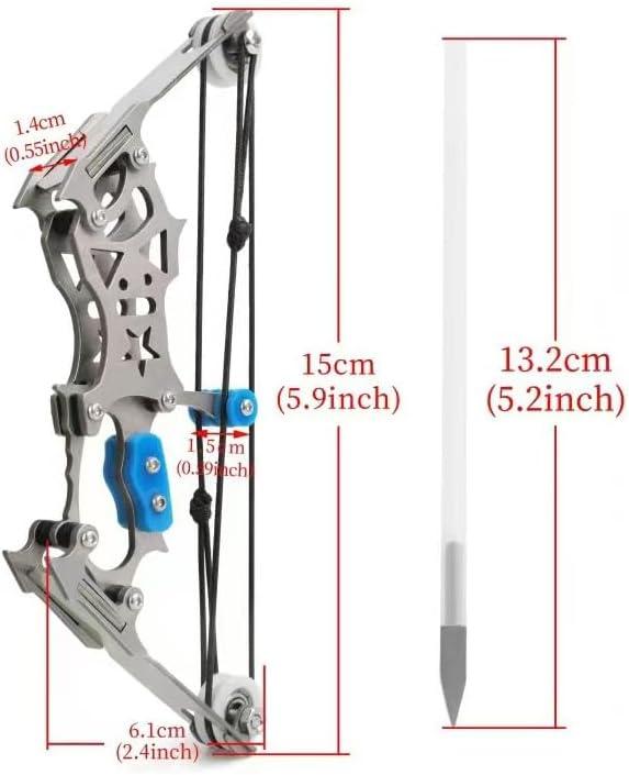 (1 pack) Compound bow and arrow set, suitable for target archery and small game hunting, portable survival bow, ideal gift, suitable for both left-handed and right-handed users.