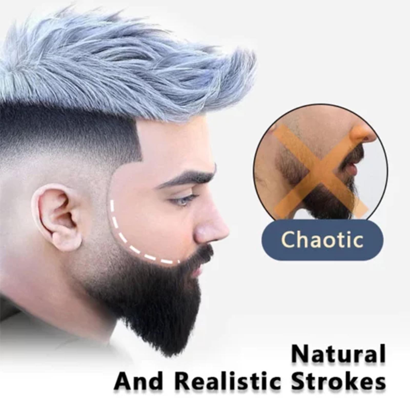 Beard Pen Filler – Waterproof, Sweatproof & Long-Lasting – Natural Finish for Beard & Scalp – Covers Patches Instantly!