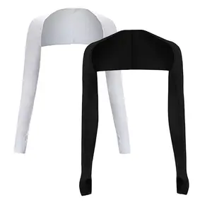 2PCS Ice Silk Shawl Arm Long Sleeves with Thumb Hole Anti-UV Protection Sun Protection Cooler Shrug Shawl Sleeves to Cover Arms Comfortable & Breathable Arm Sleeve for Women Men Fishing Climbing Cycling Golf or Other Outdoor Sports