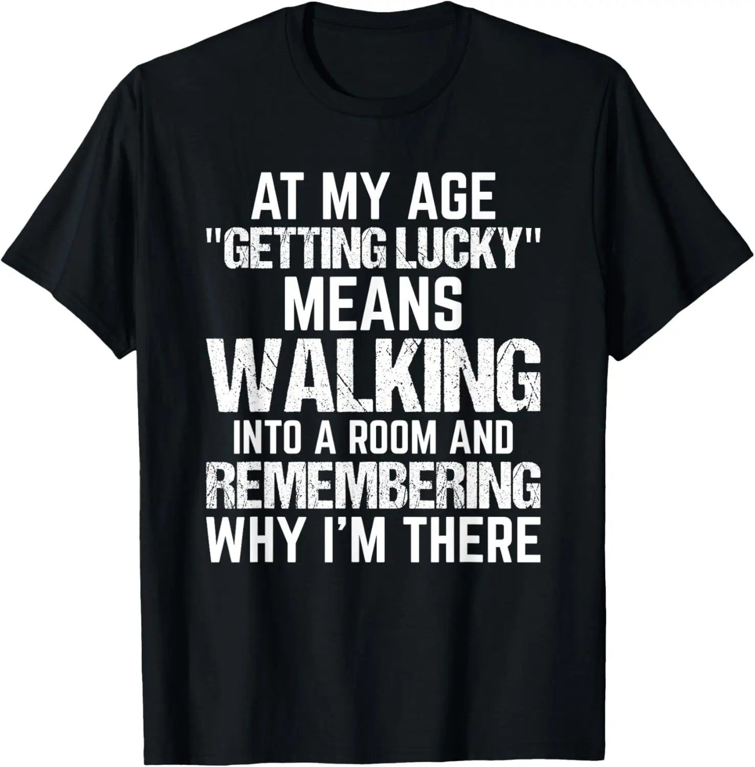 Unisex "Getting Lucky" Graphic T-Shirt, Casual Short Sleeve Fashion Top in 100% Natural Breathable Cotton Fabric, Streetwear, Round Neck, Regular Fit, 180G, Pure Cotton, Breathable Cloth
