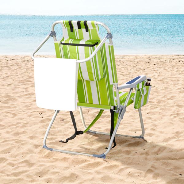 Oversized Tall Folding Beach Chair Lightweight 63*70*99cm Portable Sand For Adults Heavy Duty 300 Lbs With Cup Holders Foldable High Camping Lawn Chairs Camp Outdoor Picnic Sports Loveseat Carrying Bag Table Holder Patio Fashion Fabric Oxford Fabric
