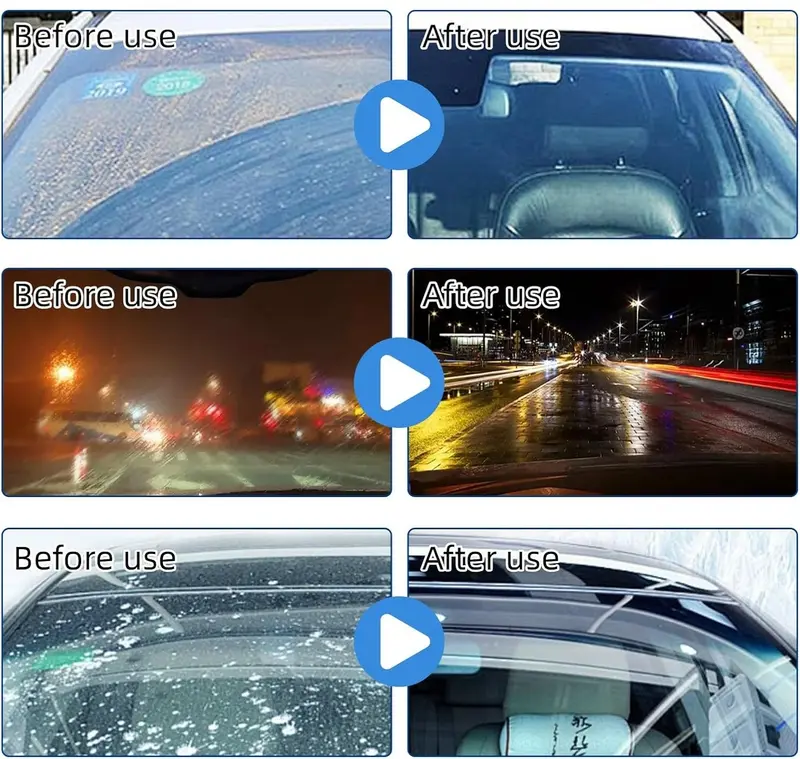 Product Introduction of QIFOR Automotive Handheld Oil Flmr Cream,Glass DecontaminationWithoutTraces,Window Oil Film Cleaning,FastCleaning, CompactAnd Easy To Cary-100g Degreaser Cleaner 2