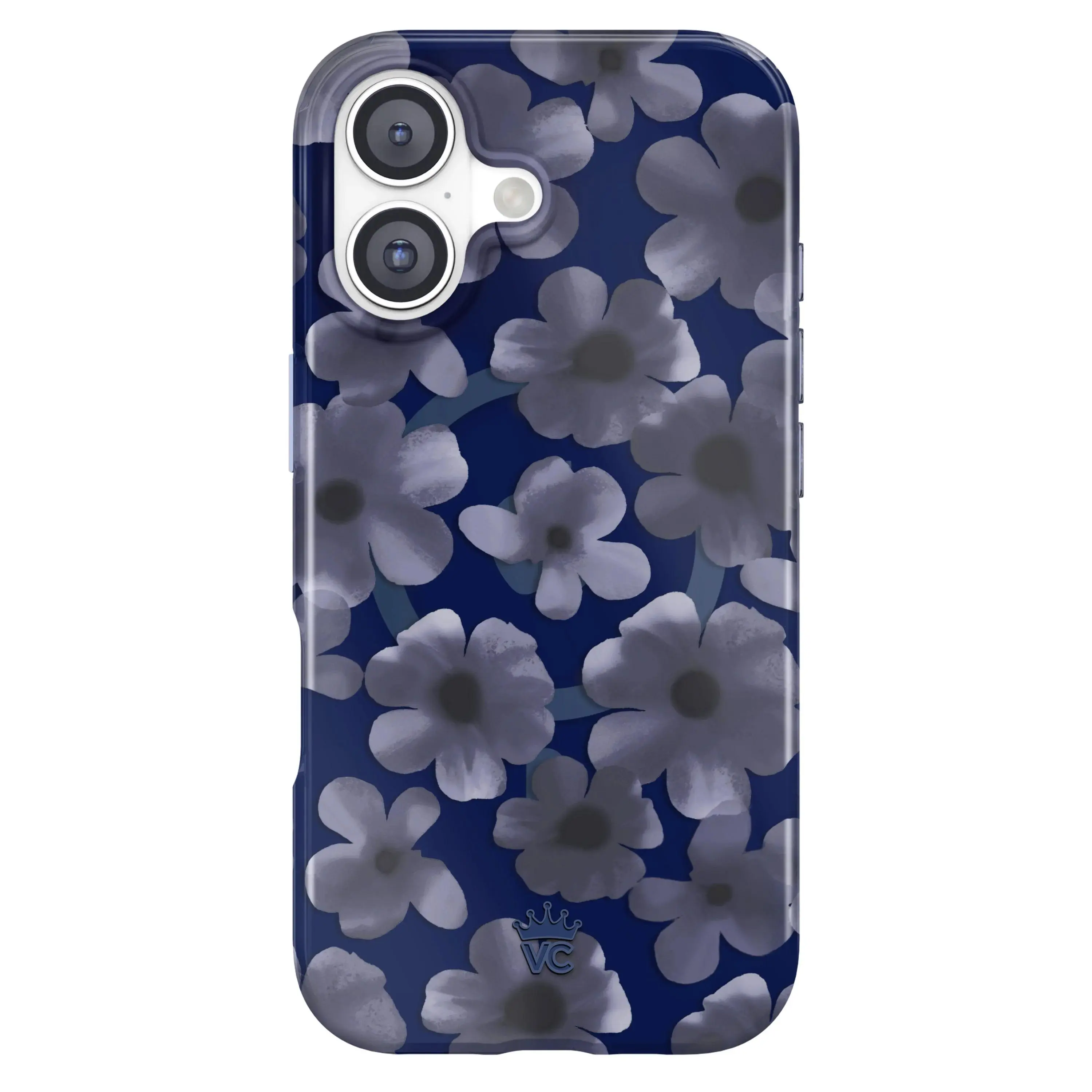 Velvet Caviar Midnight Blossom Flowers iPhone Case - Magnetic, Protective, Scratch-Proof, Shockproof Case with Soft TPU Bumper, Polycarbonate Build, Grip, Wallet Fit, Stylish Girly Design, Translucent Back, Vivid Print