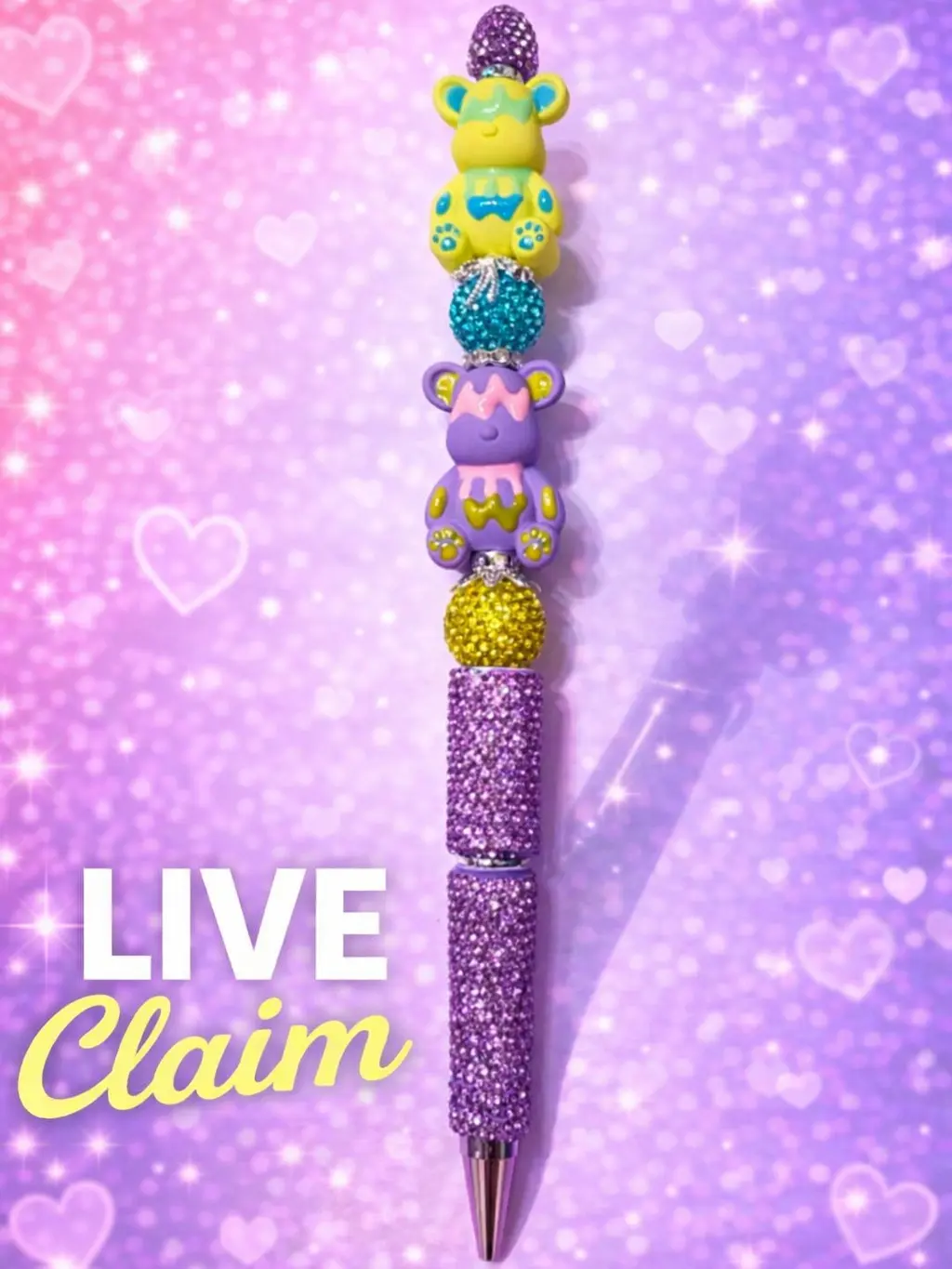 (Live claim) Double Stack Rhinestone Pen