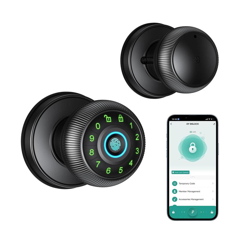 Smart Fingerprint Door Lock with Keypad Control HOUMICA
