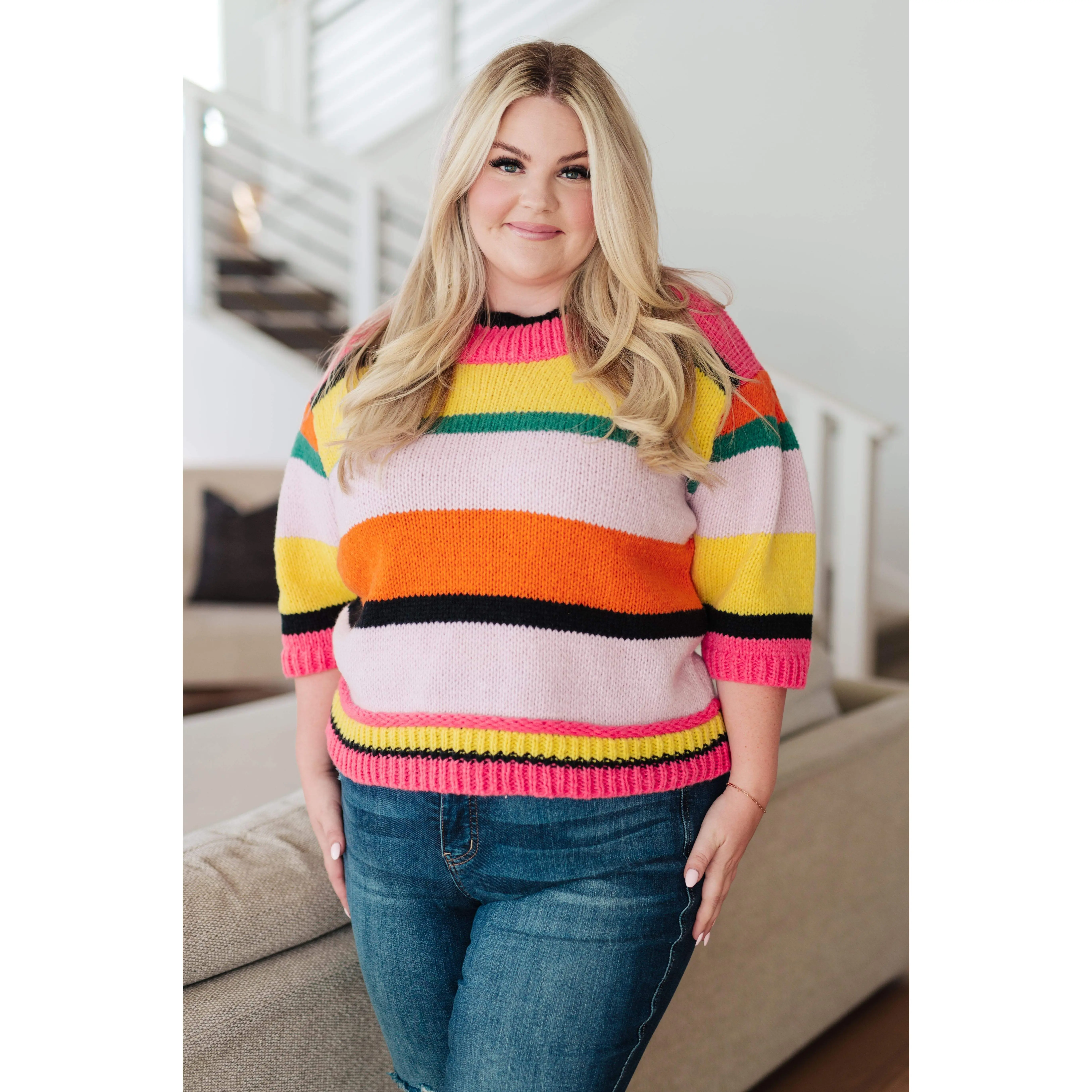 Bright Side Striped Sweater