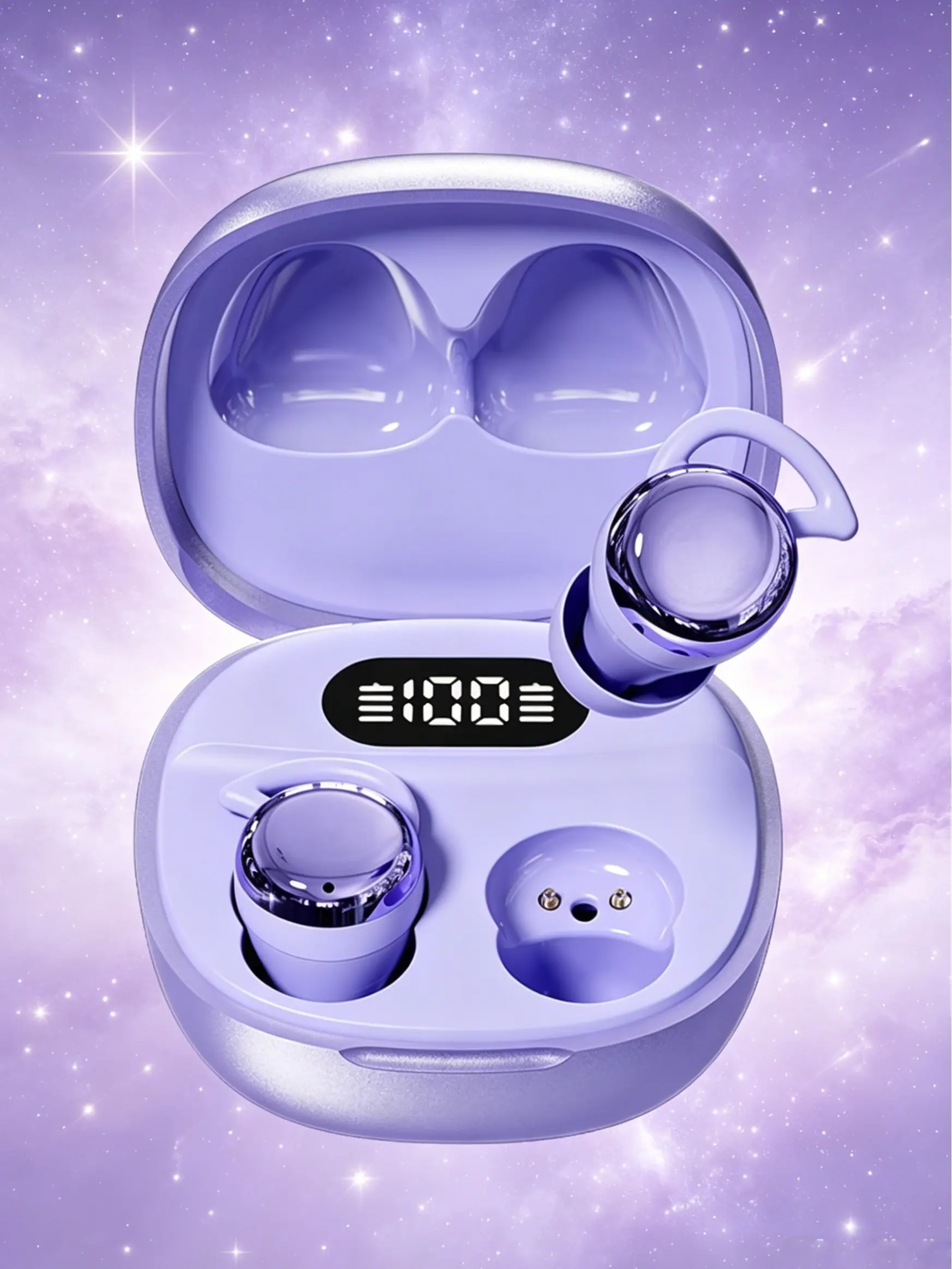 Wireless Bluetooth Earbuds, In-Ear Waterproof Headphones for Side Sleeping, Noise Reduction, Soft All-Night Fit, Slim Lightweight Wear, 28H Playback Charging Case, 20kHz Audio, Compatible with Cellphones & Tablets, Valentine’s Gift, Waterproof Earphones