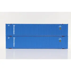 Jacksonville Terminal Company 485013 OCEANEX 48' HC 3-42-3 corrugated containers with Magnetic system, FIRST TIME IN N SCALE. JTC # 485013, N Scale