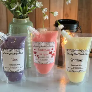 Squeezable Spring/Summer Soy Wax 8oz Pouch | Heavily Fragranced | Hand Poured